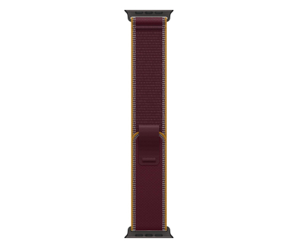 Pasek i akcesoria do zegarków Apple 49mm Burgundy Trail Loop - M/L - Black Titanium Finish